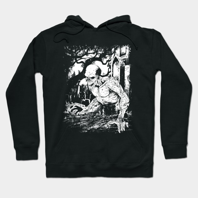 Zombie Death Metal Hoodie by jpowersart